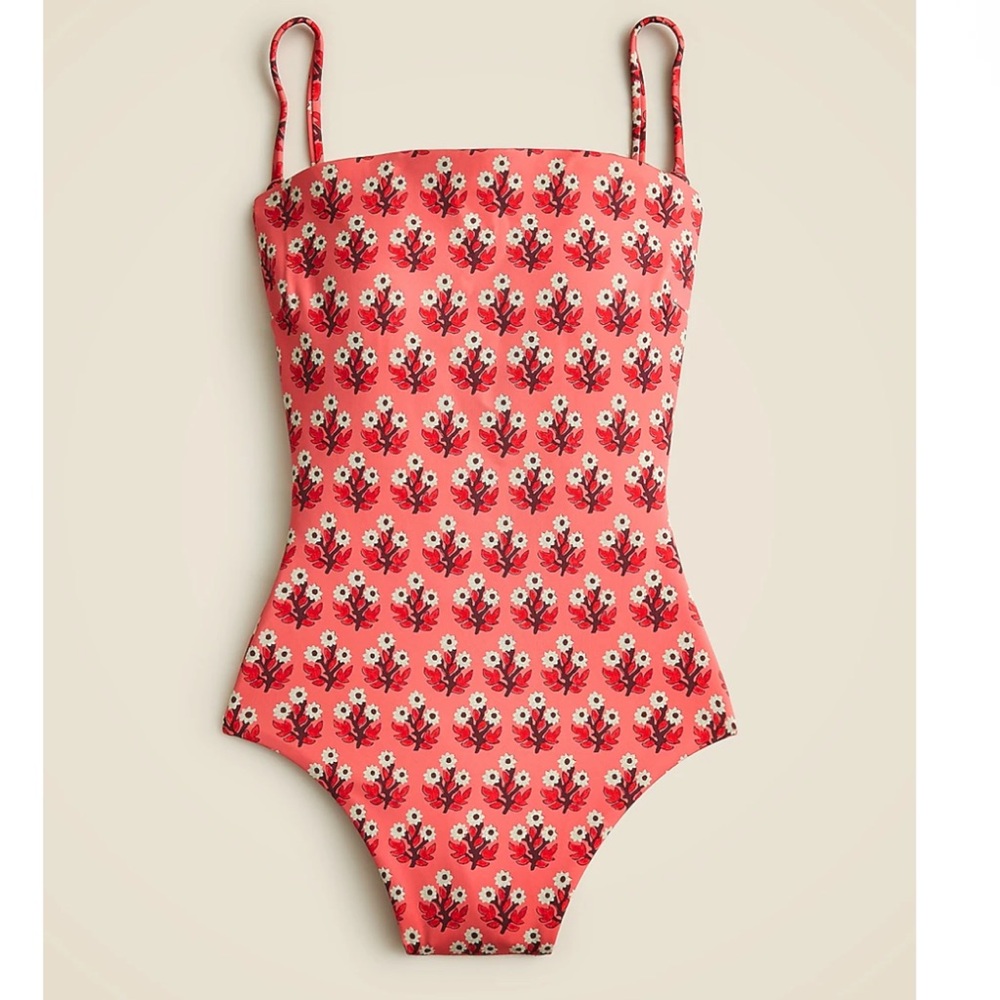 J Crew Gemma bandeau one piece in Classic Sculpt